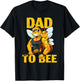Dad To Bee Beekeeping Father Baby Announcement Girl Daughter T-Shirt - T-Shirt | Black