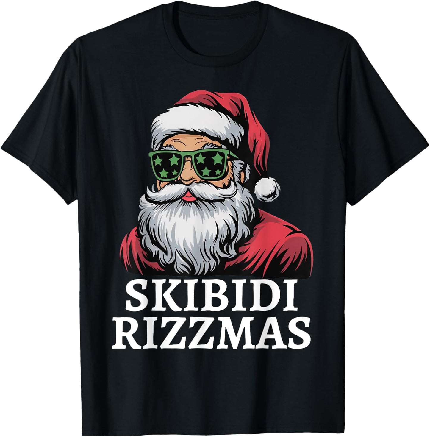 Skibidi Rizzmas Christmas Rizz Santa Charisma Teens Kids T-Shirt - T-Shirt | Black