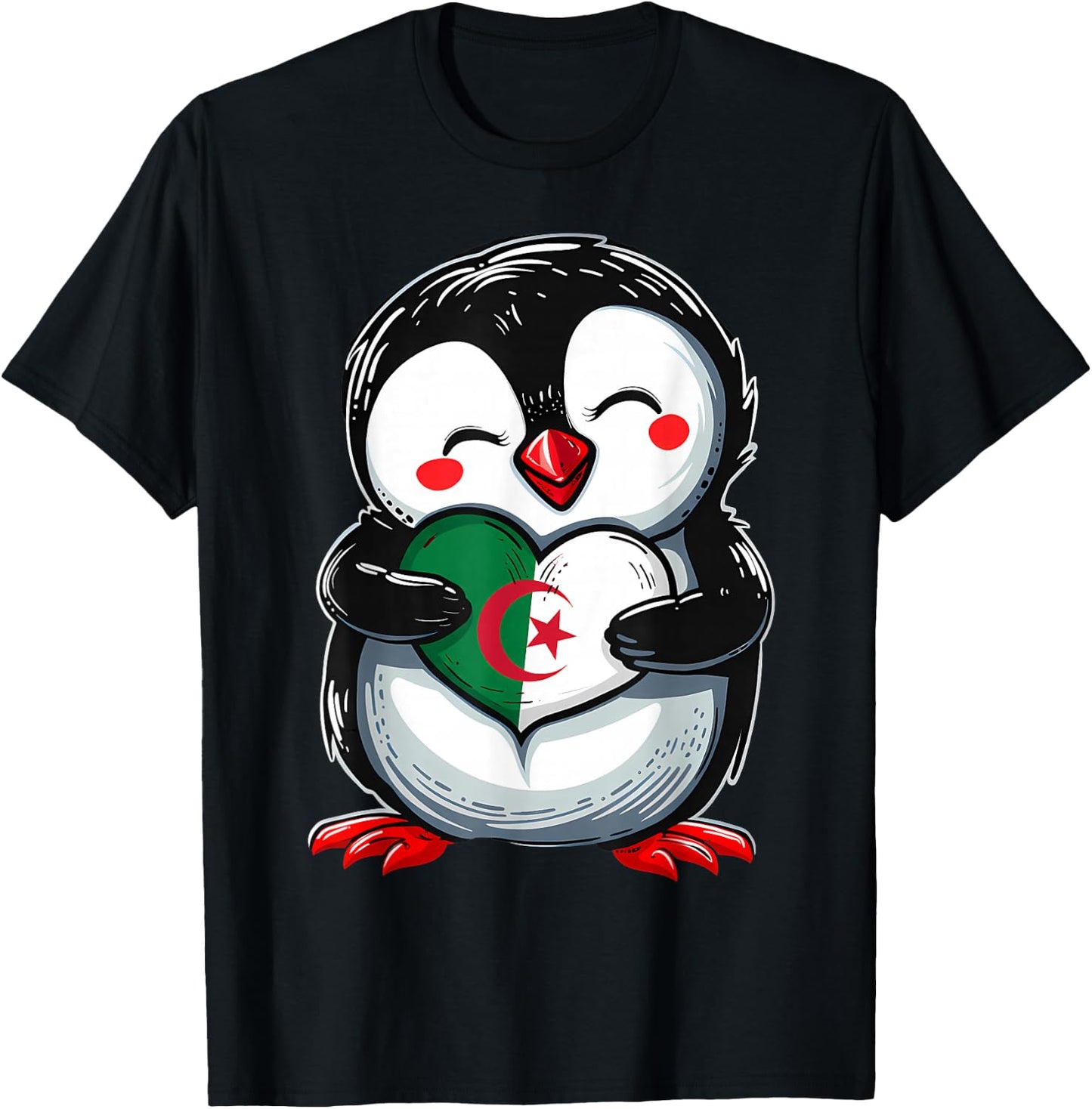 Algerien Flagge Algerische Wurzeln T-Shirt - T-Shirt | Black