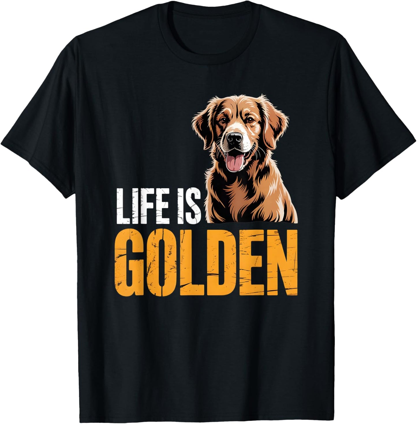 Golden Retriever T-Shirt - T-Shirt | Black