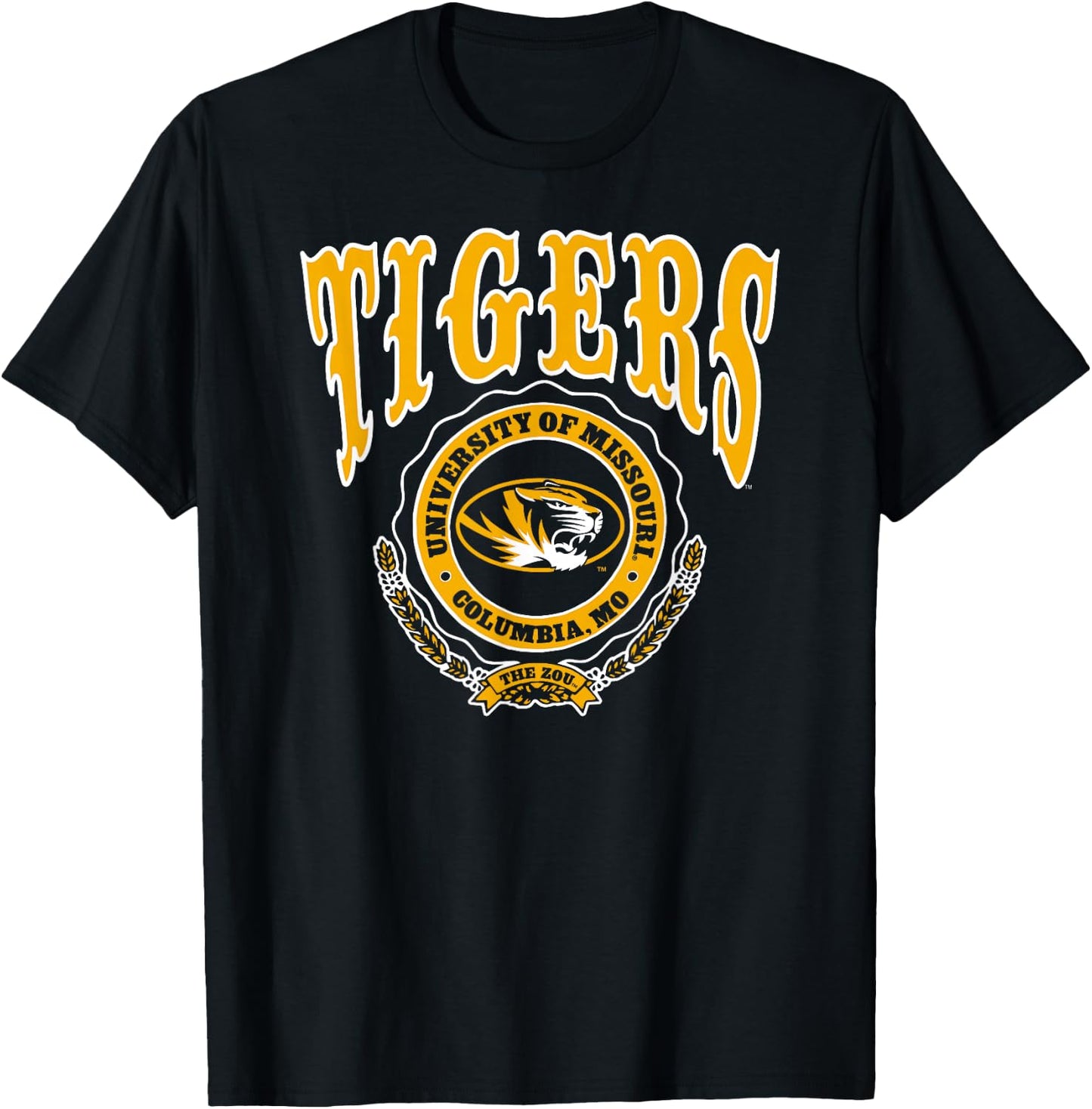 Missouri Tigers Seal Black Officially Licensed T-Shirt - T-Shirt | Black