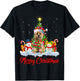 Cairn Terrier Dog Xmas Tree Lighting Cairn Terrier Christmas Men Women Kids T-Shirt - T-Shirt | Black