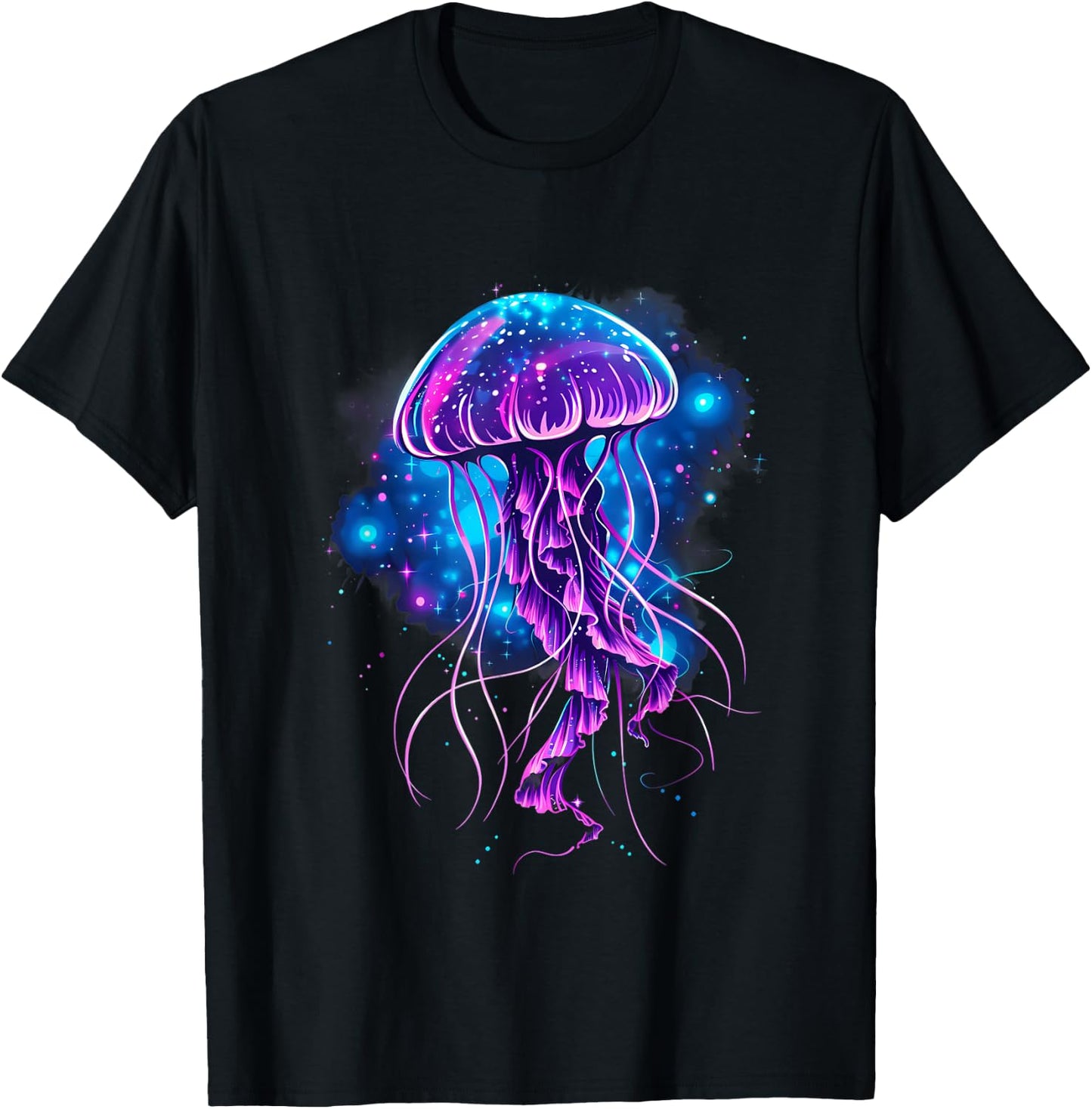Jellyfish Artwork Sea Ocean Jellyfish Ocean Sea Animal Lover , black T-Shirt - T-Shirt | Black