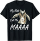 My Kids Call Me Maaa Funny Goat Mom Farm T-Shirt - T-Shirt | Black