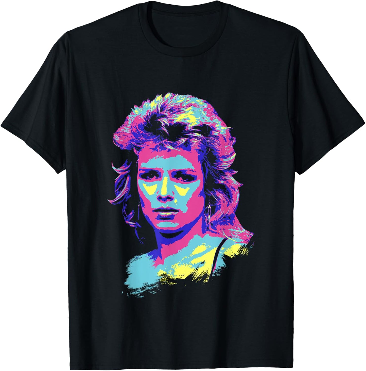 TV Times Kim Wilde 80er Jahre Pop Sänger Pop Art stilisiert T-Shirt - T-Shirt | Black