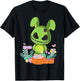 Funny goth zombie easter scary bunny dye easter eggs rabbit T-Shirt - T-Shirt | Black