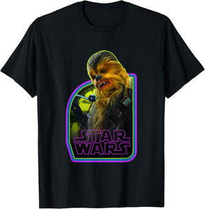Star Wars Vintage Classic Chewbacca Wookie Hero Poster T-Shirt - T-Shirt | Black