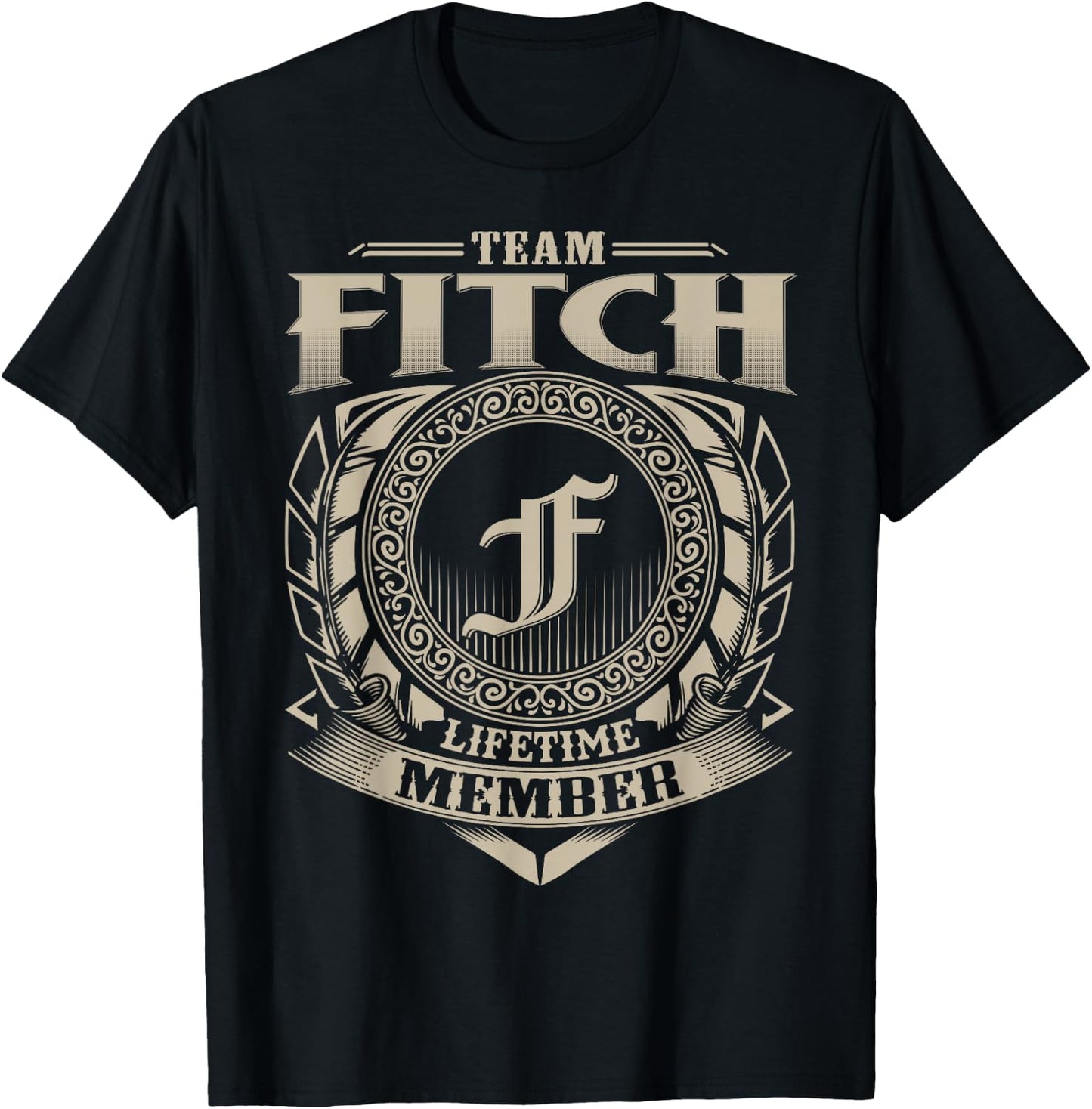 Team FITCH Lifetime Member Vintage FITCH Family T-Shirt - T-Shirt | Black