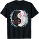 Cute Kawaii Axolotl Yin Yang T-Shirt - T-Shirt | Black
