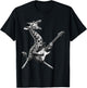 Funny Giraffe Playing Electric Guitar. Giraffe Guitar Lover T-Shirt - T-Shirt | Black