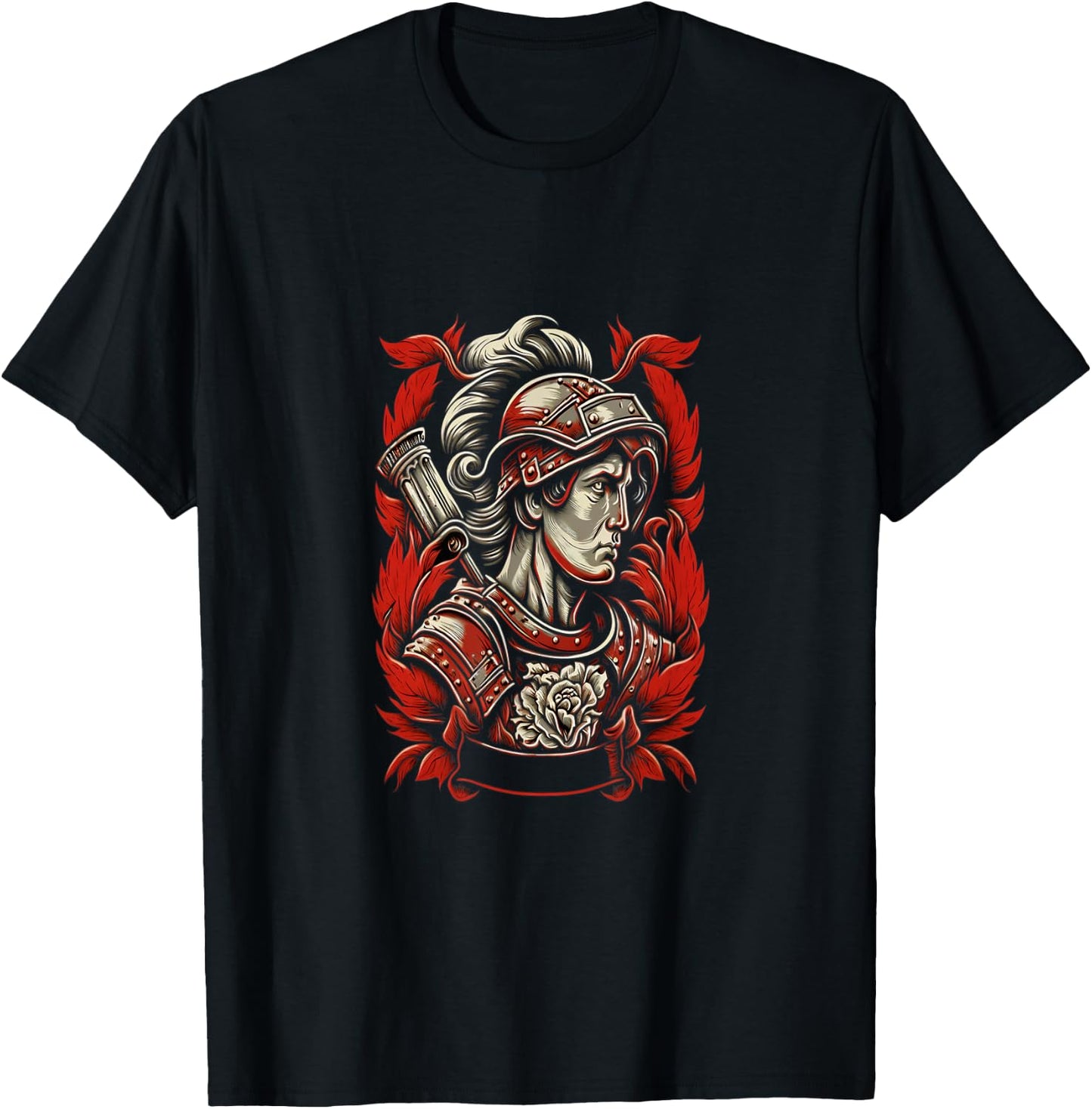 Firefighter Prayer St. Florian Saint of Firefighter Fireman T-Shirt - T-Shirt | Black