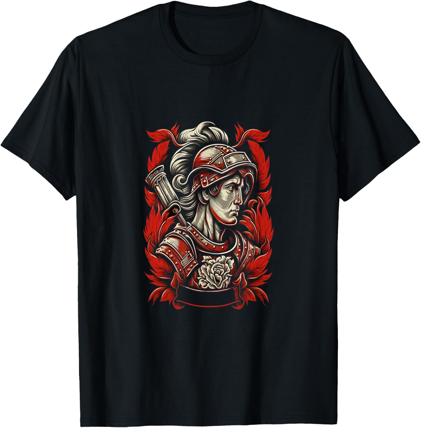 Firefighter Prayer St. Florian Saint of Firefighter Fireman T-Shirt - T-Shirt | Black
