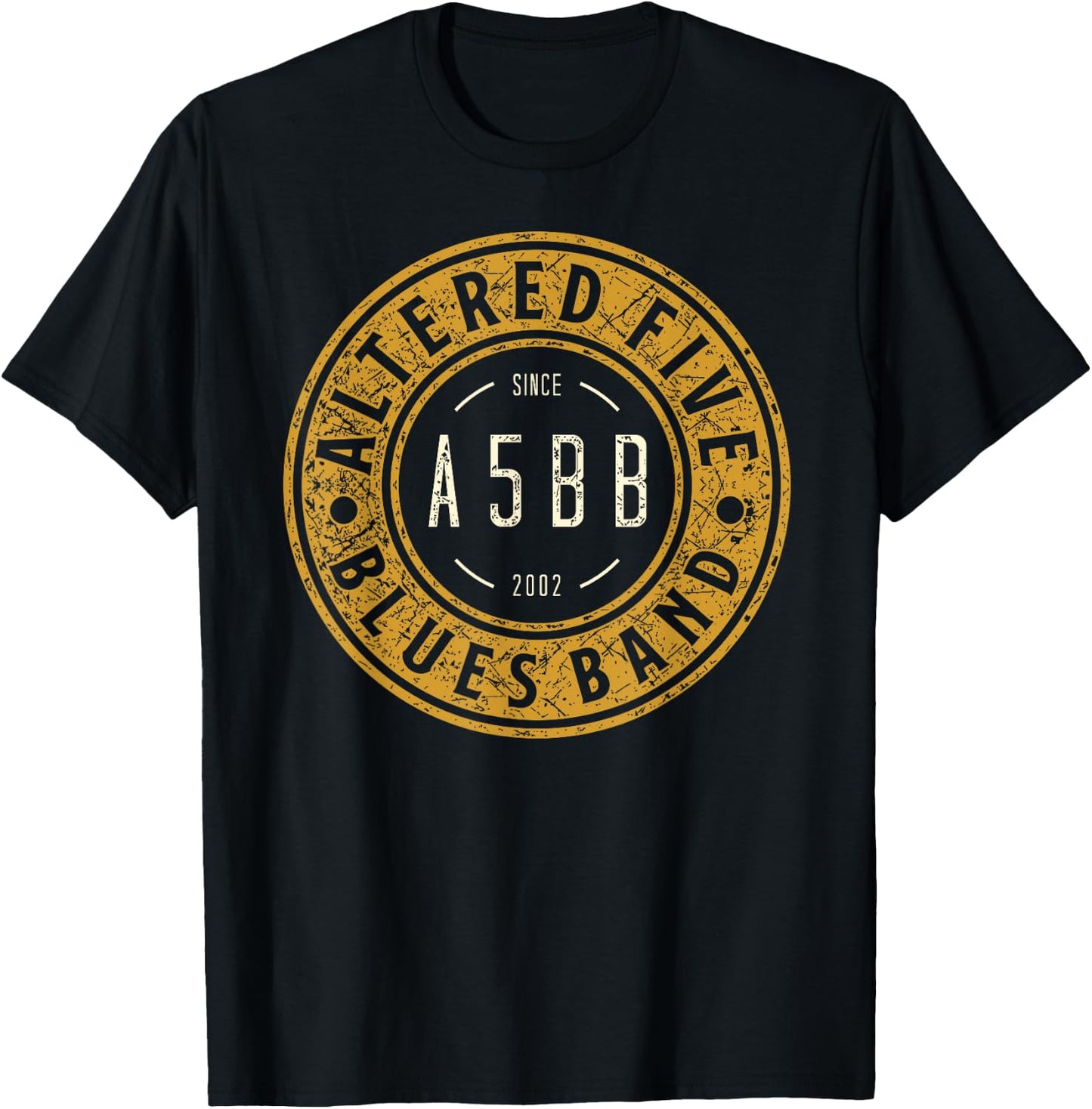 Altered Five Blues Band Badge T-Shirt - T-Shirt | Black