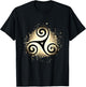 Triskel Triquetra Rune Celtic Protective , Black, S T-Shirt - T-Shirt | Black
