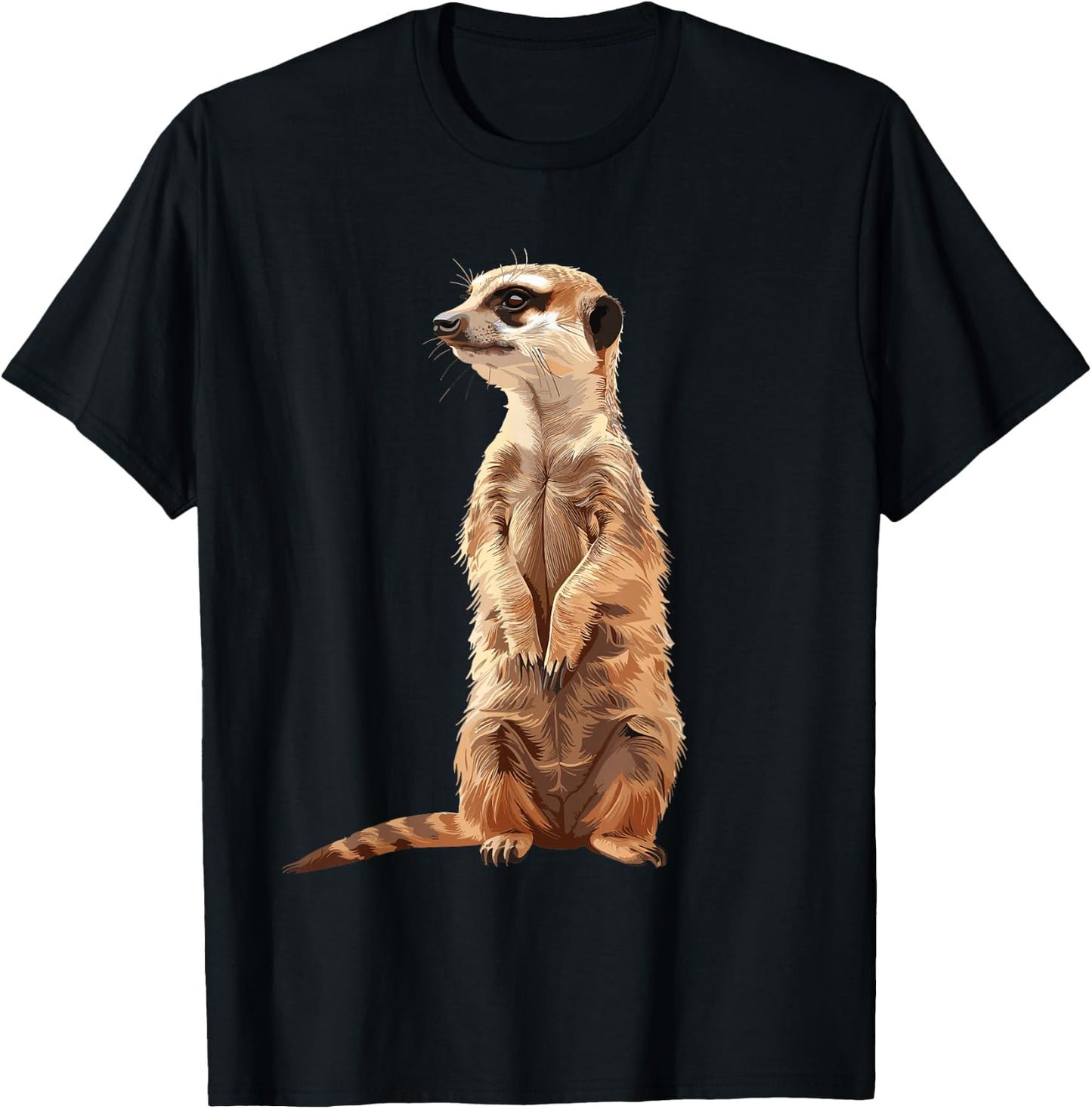 Meerkat , Black, S T-Shirt - T-Shirt | Black