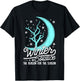 Winter Solstice Solar Event Half Way Thru Winter Snow & Moon T-Shirt - T-Shirt | Black