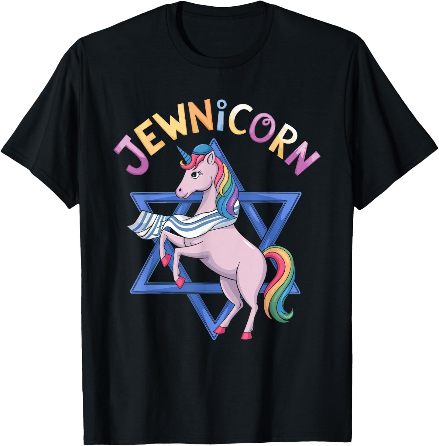 Jewish Unicorn Jewnicorn T-Shirt - T-Shirt | Black