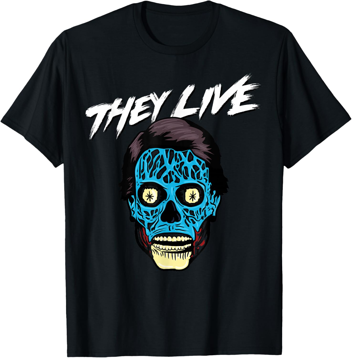 They Live Alien Big Face T-Shirt - T-Shirt | Black