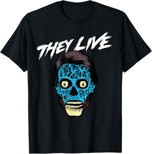 They Live Alien Big Face T-Shirt - T-Shirt | Black