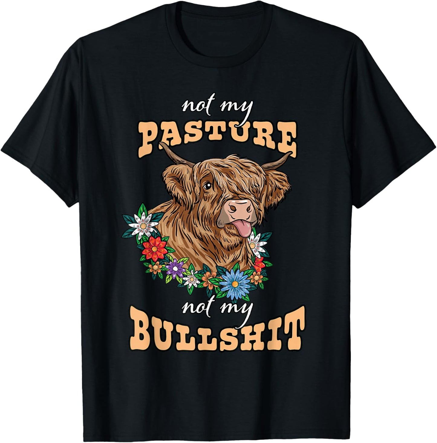 Nicht meine Weide nicht mein Taurus Heifse Cow Lover Gesch T-Shirt - T-Shirt | Black