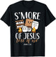Smore of Jesus Less of Me Christian Camper Camping Lover T-Shirt - T-Shirt | Black