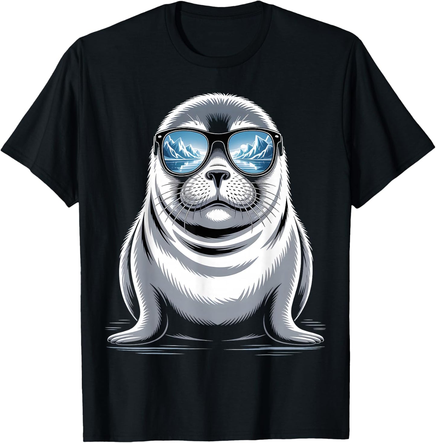 Cool Arctic Seal T-Shirt - T-Shirt | Black