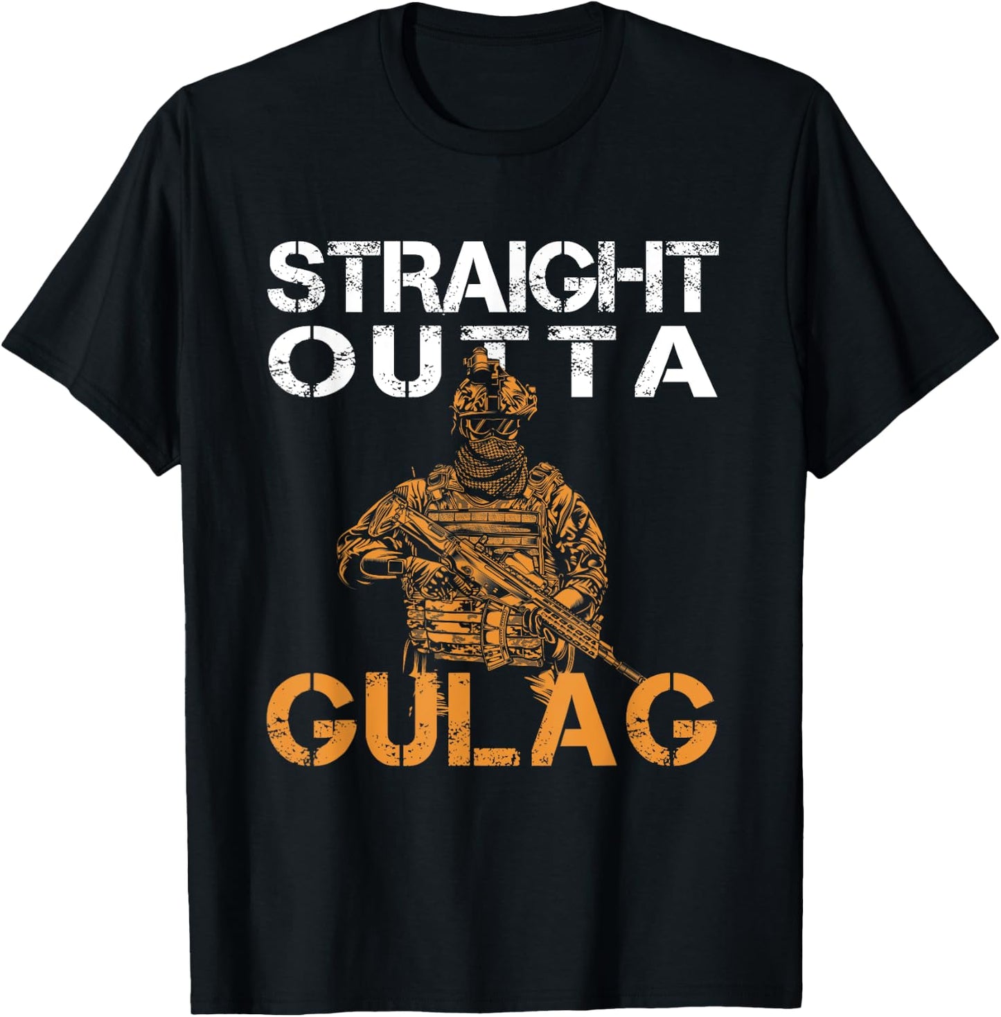 Warzone Verdansk, Straight Outta Gulag T-Shirt - T-Shirt | Black