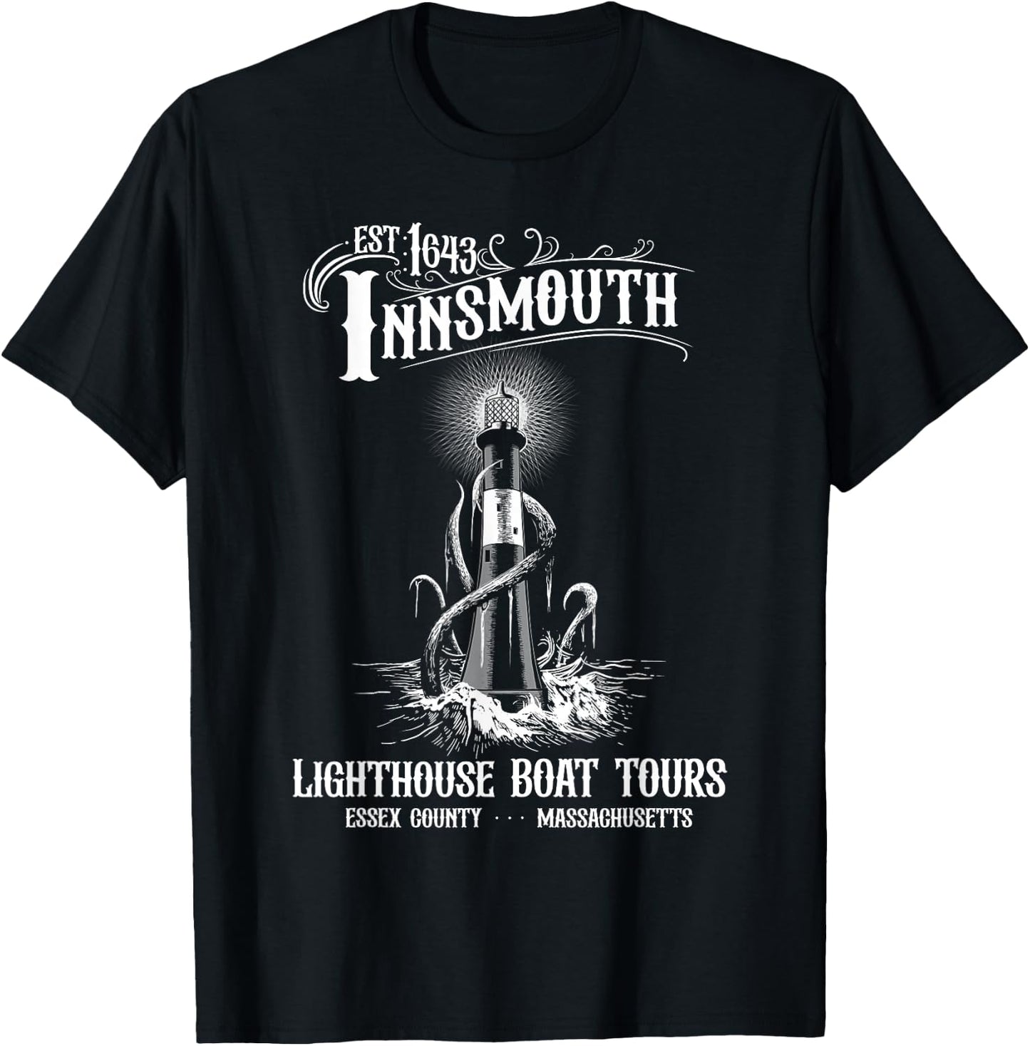 Cosmic horror Innsmouth T-Shirt - T-Shirt | Black