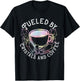 Fueled By Crystals And Coffee I Spiritual Chakra Gemstone T-Shirt - T-Shirt | Black