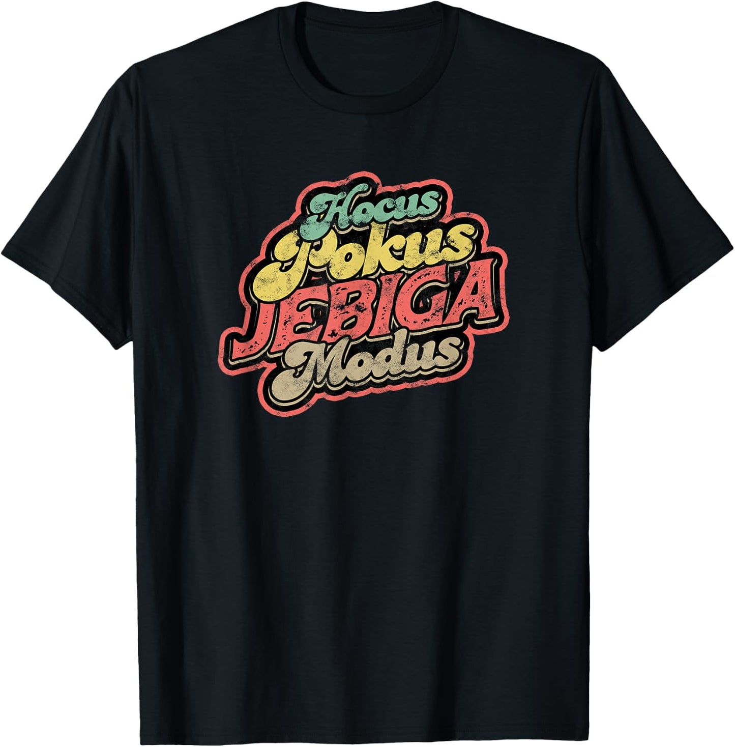 Balkan Jugo Spruch - Hocus Pokus Jebiga Modus , black T-Shirt - T-Shirt | Black