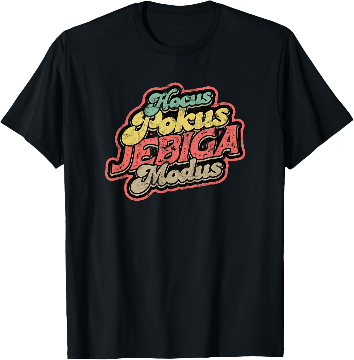 Balkan Jugo Spruch - Hocus Pokus Jebiga Modus , black T-Shirt - T-Shirt | Black