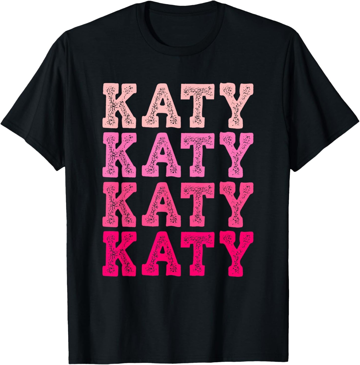 Katy First Name-d Boy Girl Baby Birth-day T-Shirt - T-Shirt | Black
