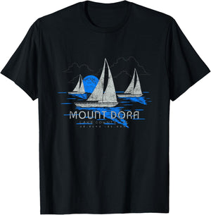 Mount Dora Florida Yachting Souvenir Mount Dora T-Shirt - T-Shirt | Black