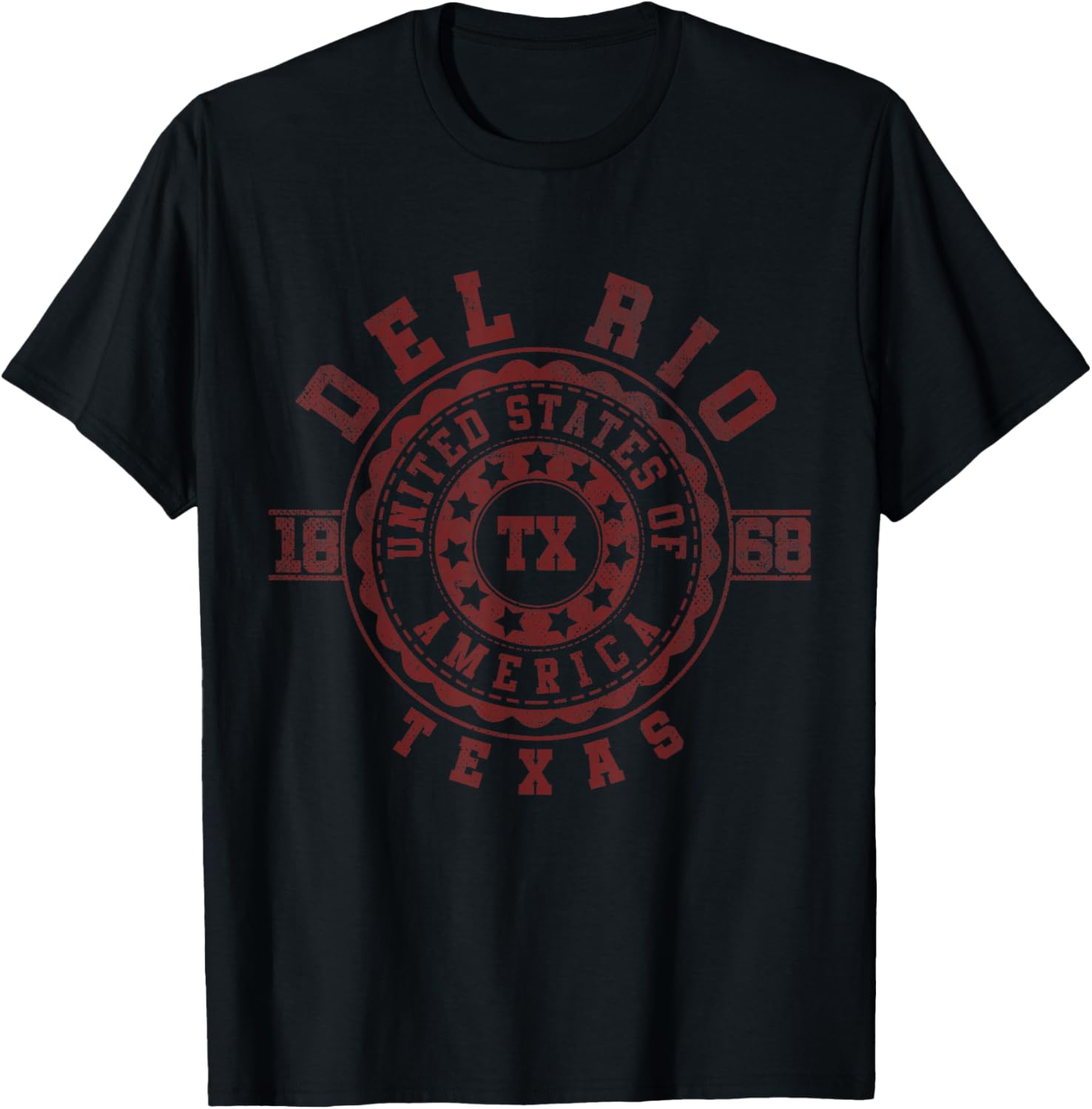 Del Rio TX | Texas | Vintage City Apparels T-Shirt - T-Shirt | Black
