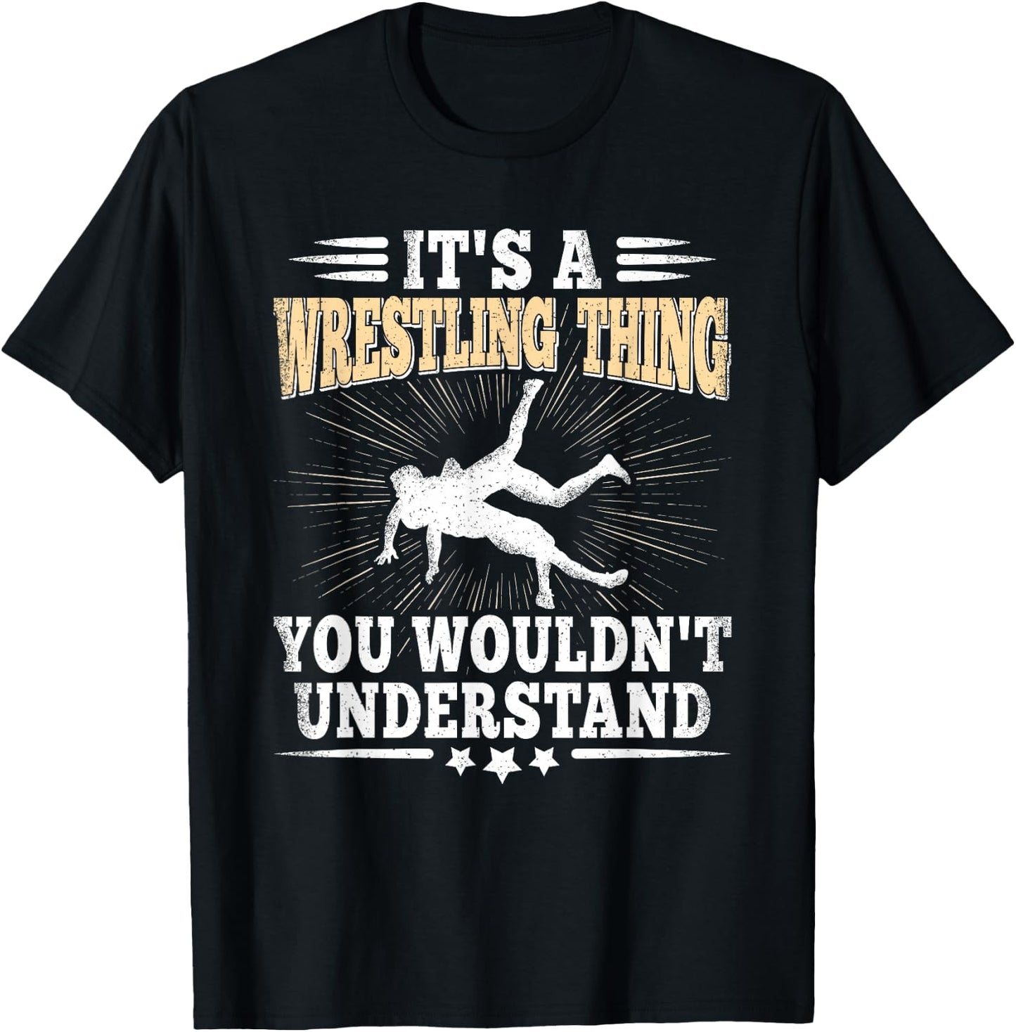 It's A Wrestling Thing Funny Wrestle Lover Wrestler Men Boys T-Shirt - T-Shirt | Black