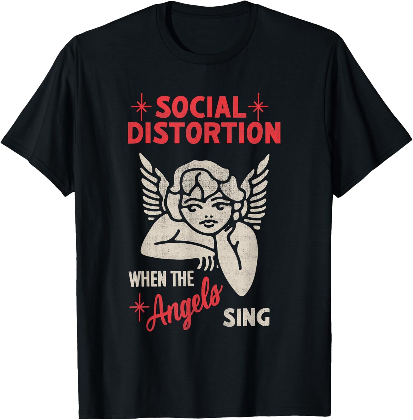 Official Social Distortion When Angels Sing T-Shirt - T-Shirt | Black