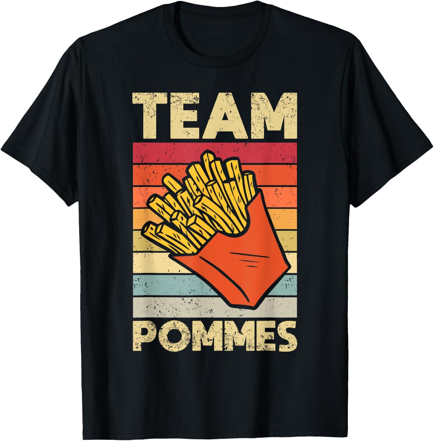 French Fries Lover French Fries Gift T-Shirt - T-Shirt | Black