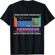 I Wear This Shirt Periodically Chemistry Periodic Table Gift T-Shirt - T-Shirt | Black