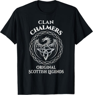 Chalmers Original Scottish Legends - Chalmers Family T-Shirt - T-Shirt | Black