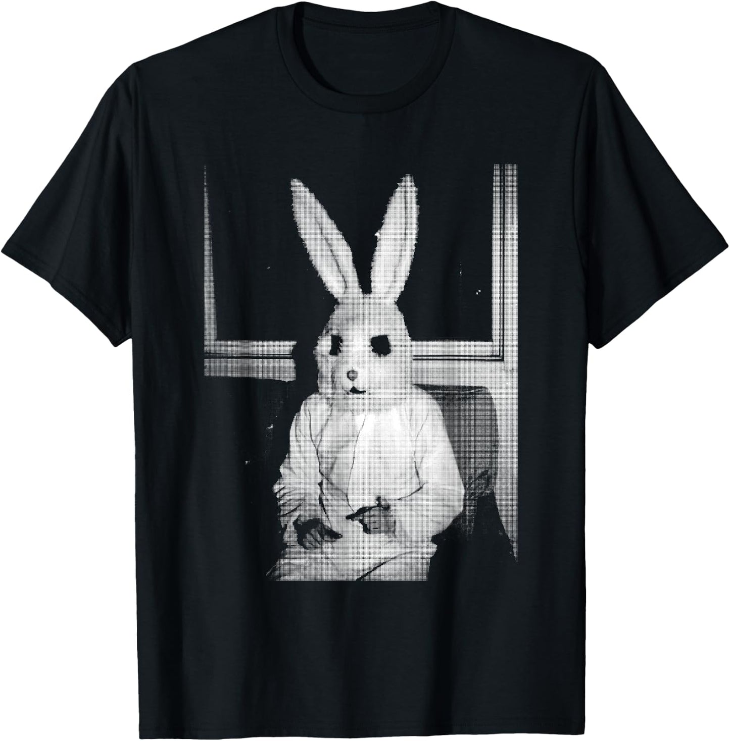 Horror Bunny Rabbit | Dark Creepy Unholy Gothic Halloween T-Shirt - T-Shirt | Black
