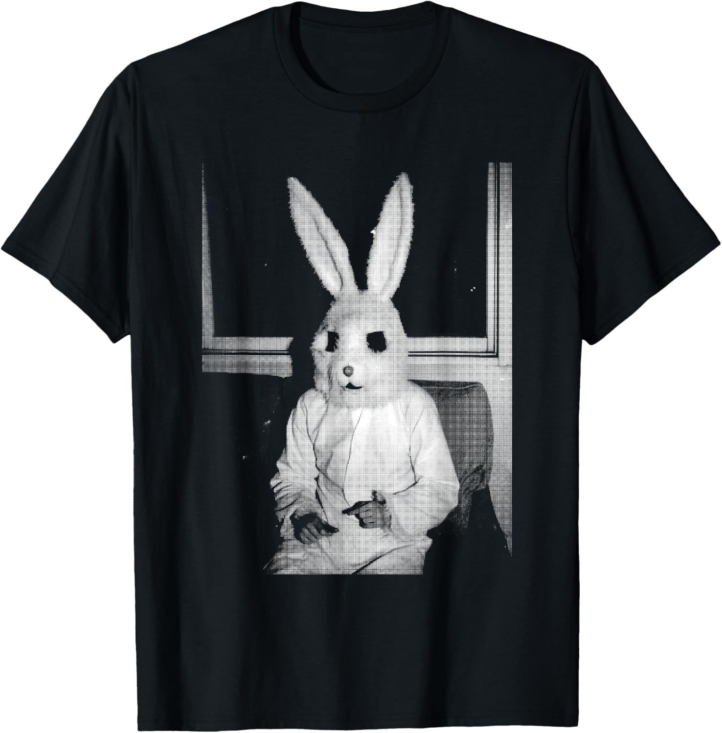 Horror Bunny Rabbit | Dark Creepy Unholy Gothic Halloween T-Shirt - T-Shirt | Black