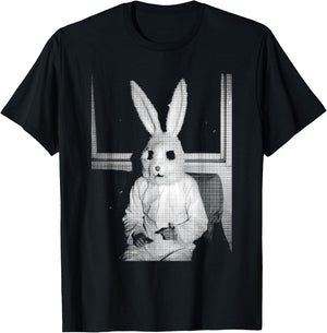 Horror Bunny Rabbit | Dark Creepy Unholy Gothic Halloween T-Shirt - T-Shirt | Black