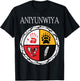 Aniyunwiya Cherokee Nation Native American Medicine Wheel T-Shirt - T-Shirt | Black