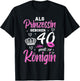 The Princess Matured 40th Birthday Funny Woman Queen , black T-Shirt - T-Shirt | Black