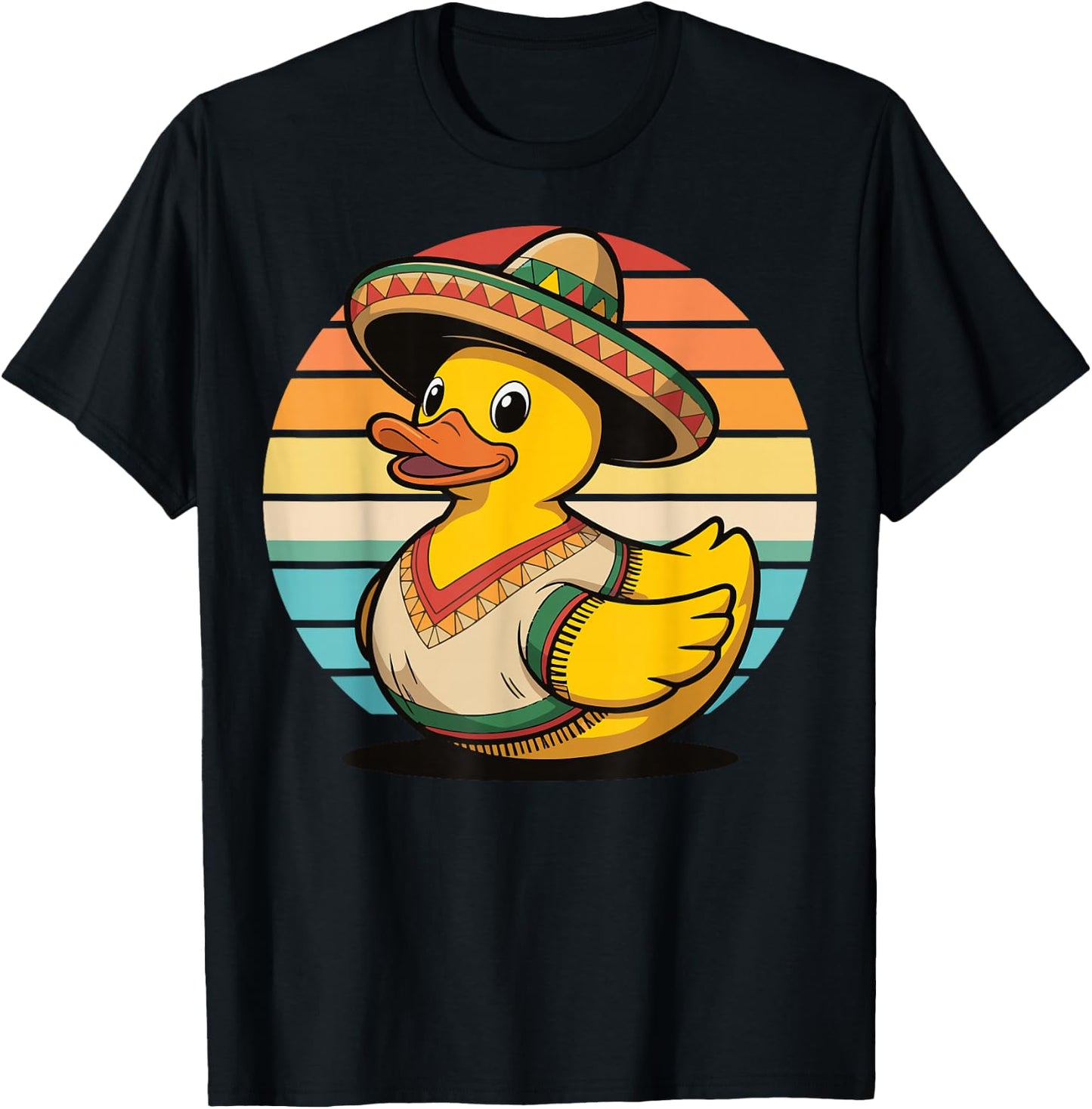 Rubber Duck Cinco De Mayo T-Shirt - T-Shirt | Black
