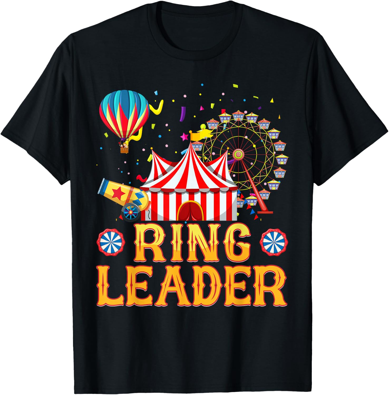 Ring Leader Carnival Circus Costume Circus Theme Party Kids T-Shirt - T-Shirt | Black