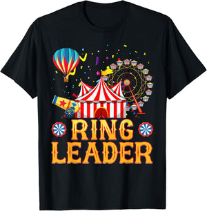 Ring Leader Carnival Circus Costume Circus Theme Party Kids T-Shirt - T-Shirt | Black