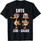 Funny Humour Duck Sweet Sour Ducks Lovers , black, s T-Shirt - T-Shirt | Black