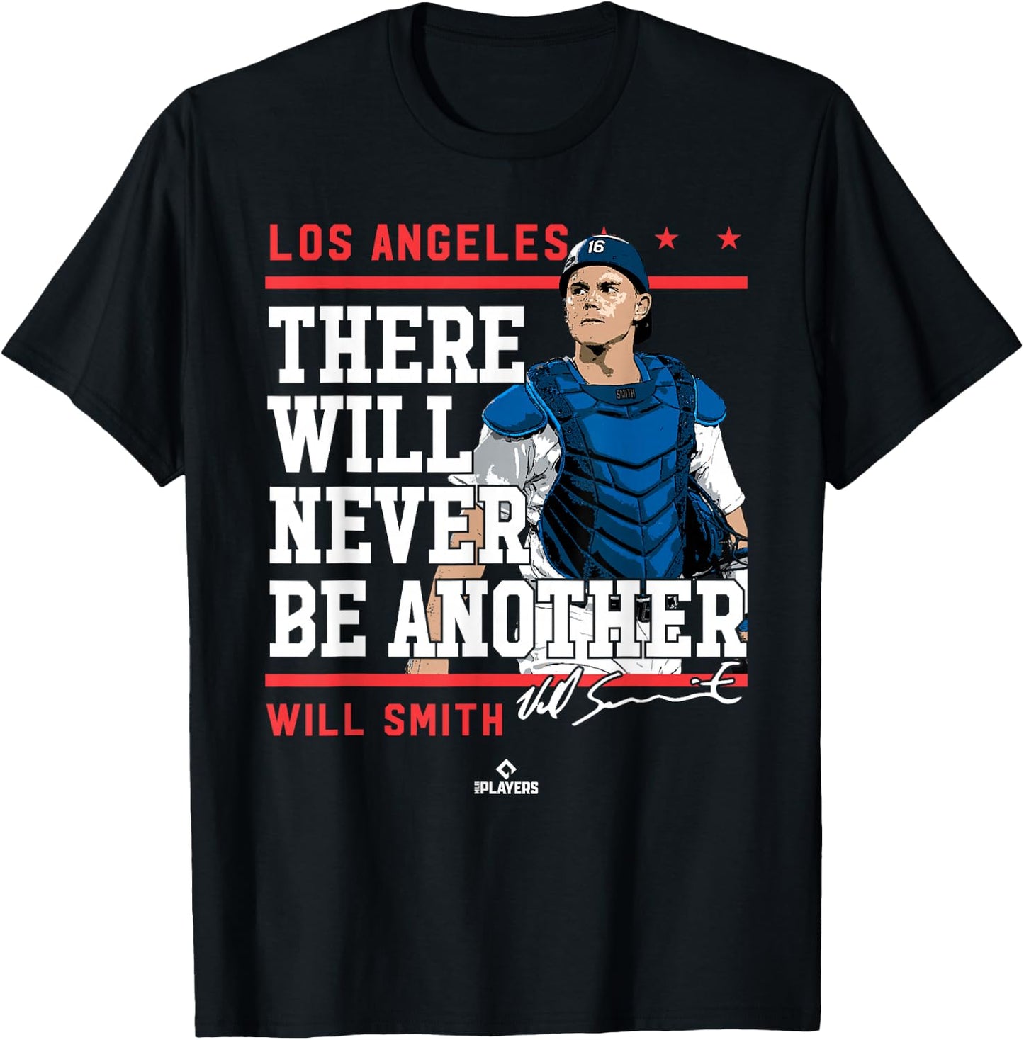 Never Be Another Will Smith Los Angeles MLBPA T-Shirt - T-Shirt | Black