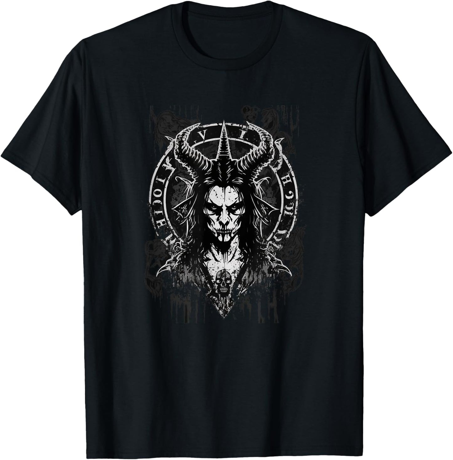 gothic aesthetic Occult Unholy grunge Emo Punk Satanic T-Shirt - T-Shirt | Black